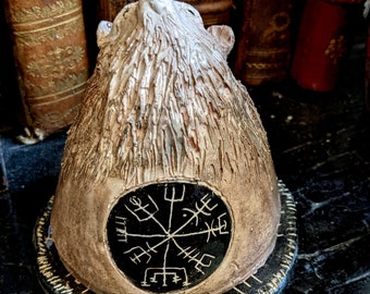 Burner incense witch wicca animal handmade ceramic