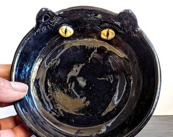 Witch black cat bowl