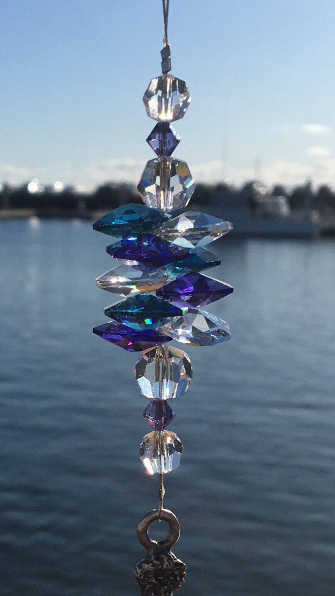 Colorful Swarovski Crystals & Asfour Crystal USA Made Pewter Etsy