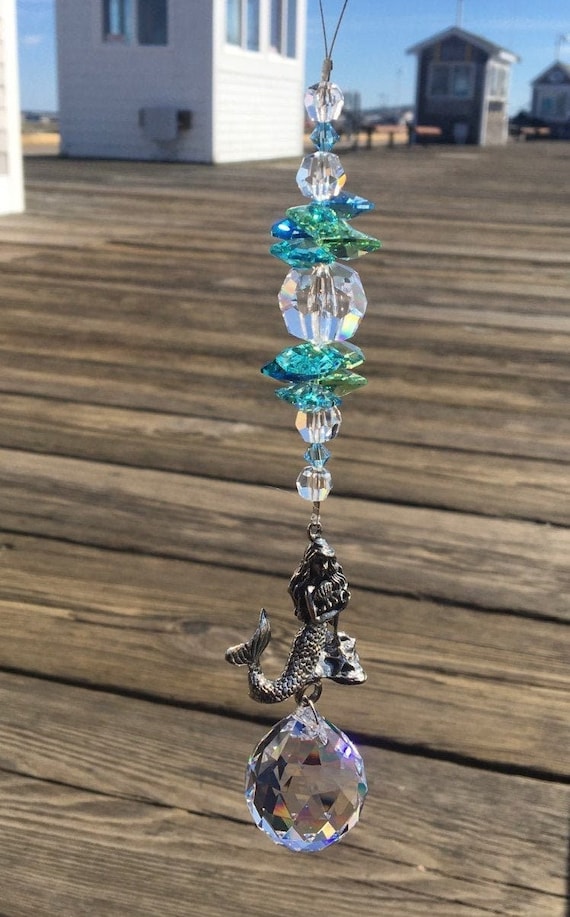 Mermaid crystal suncatcher Mermaid crystal suncatcher