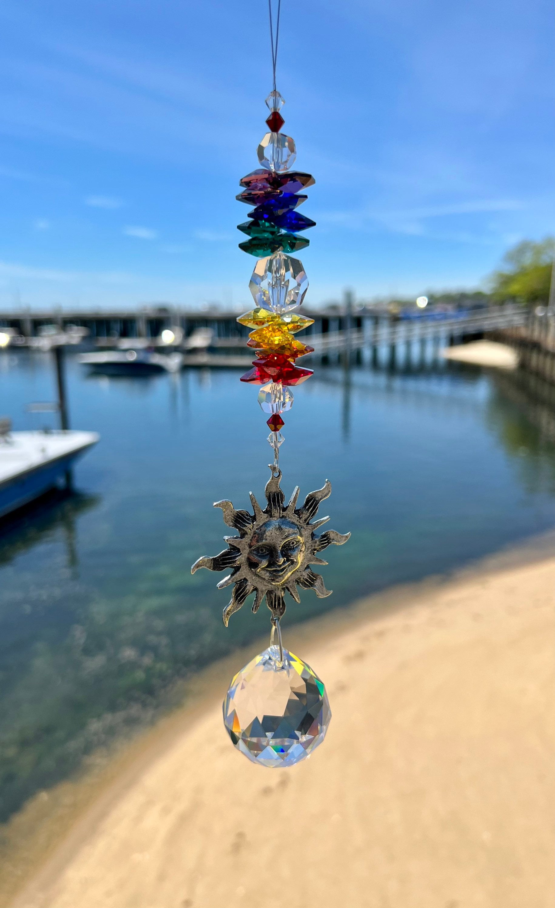 4 Pezzi Acchiappasole In Cristallo - Prismi Per Finestre, Decorazione Arcobaleno, Da Appendere