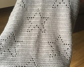 Twinkle Twinkle Baby Blanket Pattern (UK terms)