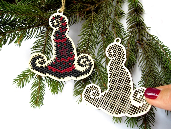 Magic Witch Hat wooden cross stitch blank. Halloween cross stitch pattern. Monster Crafts. Wizard Hat Cross stitch sampler. Plain wood shape