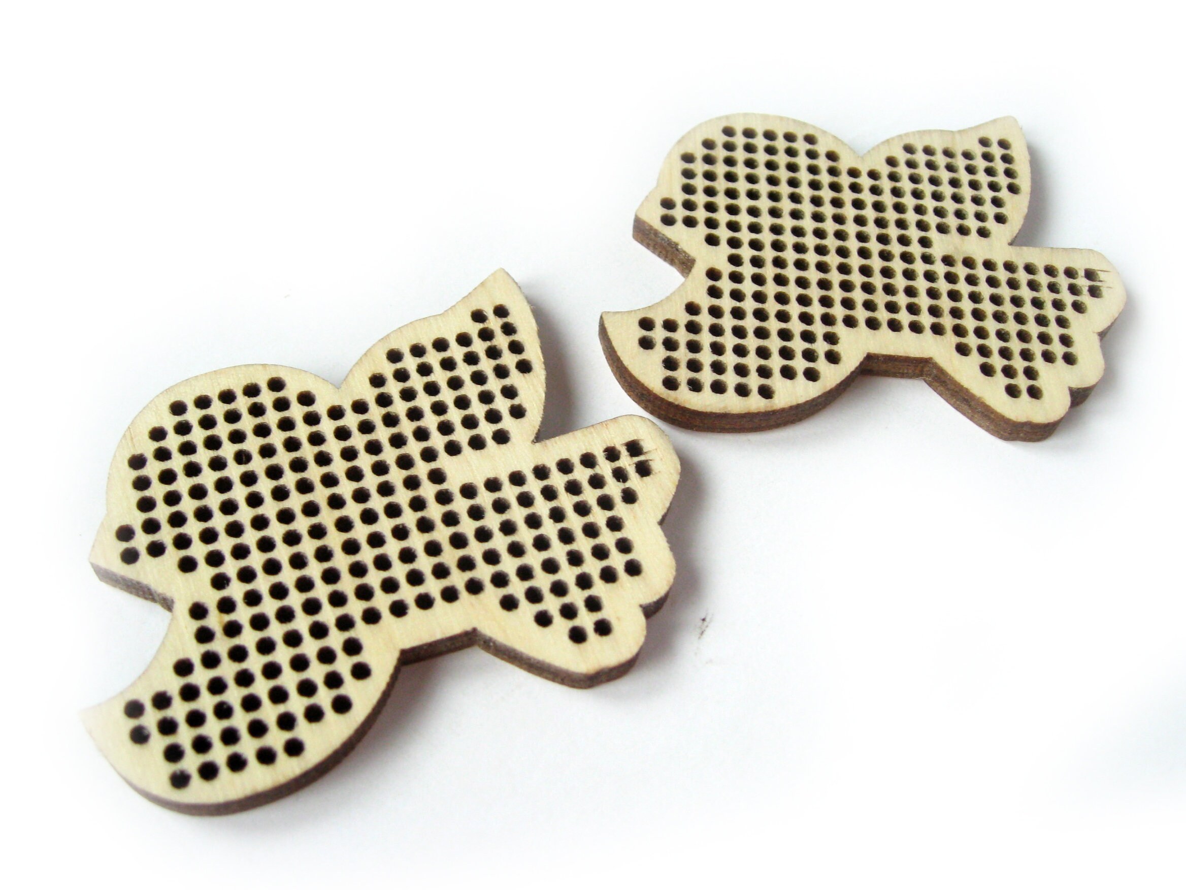 Wood Cross Stitch Bird Wooden Cross Stitch Ornament Bird Etsy