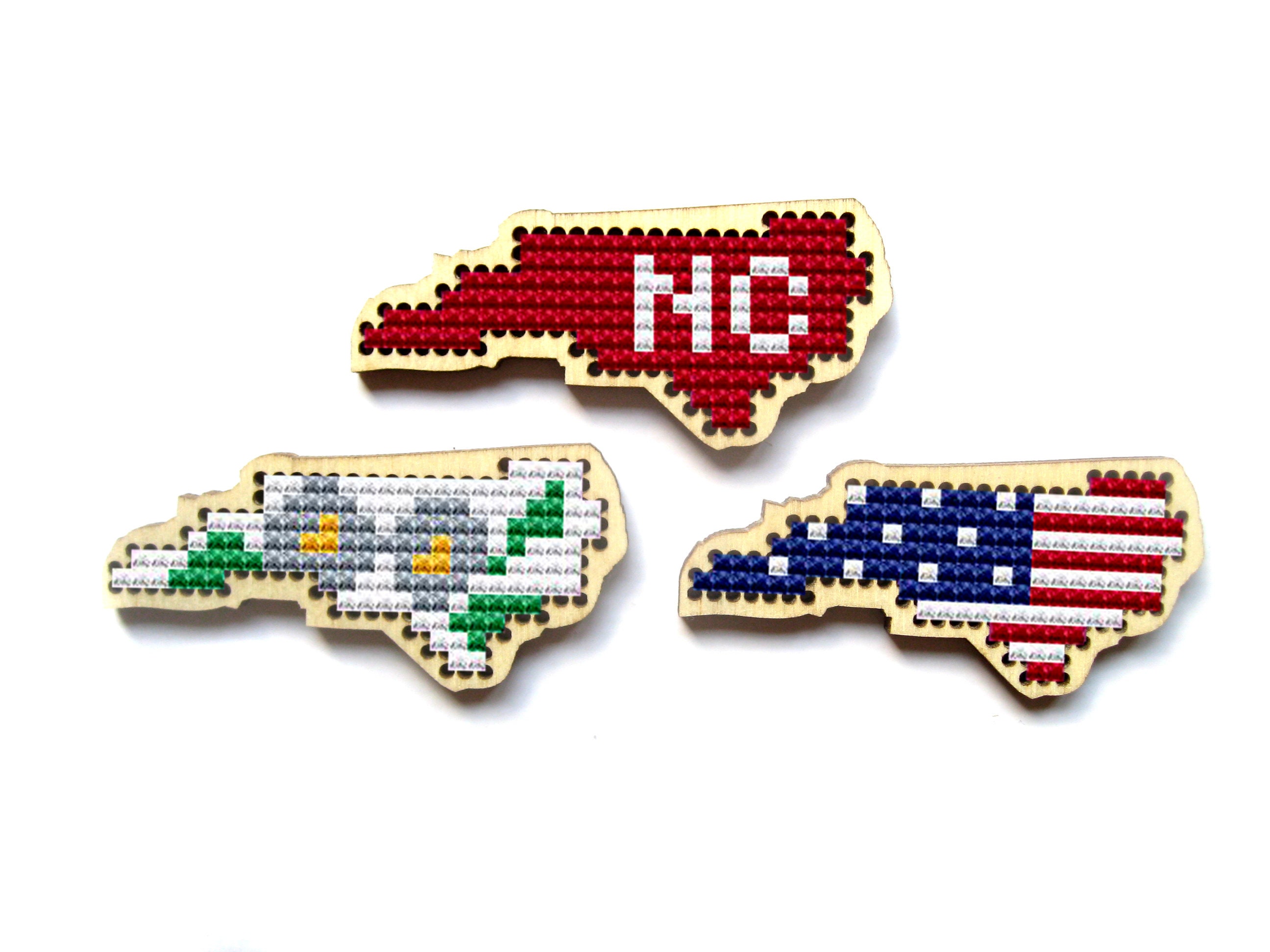 Wooden Cross Stitch Blank. United States Cross Stitch. Etsy