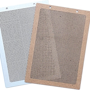 Pannello di fibra di legno quadrato per punto croce, Decorazione per punto croce, Pannello di fibra di legno tagliato al laser, Schema per punto croce, Ciondolo per punto croce, Ricamo in bianco