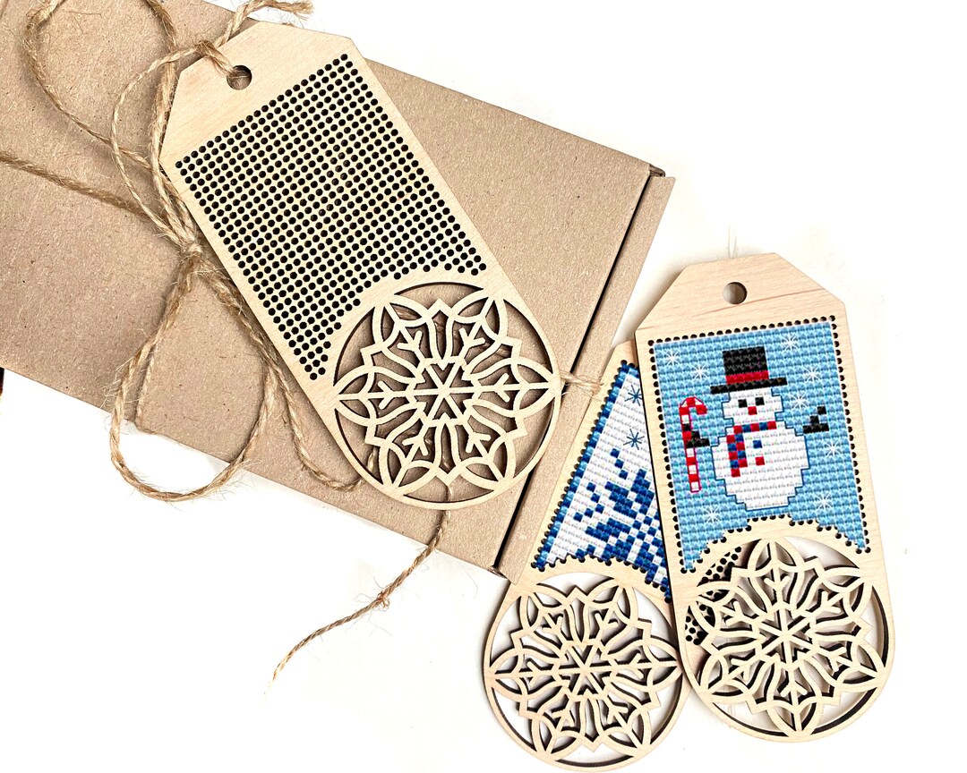 Wood Cross Stitch Blank Cross Stitch Tag Wooden Cross Stitch Etsy