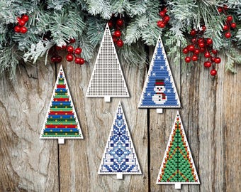 Christmas Snowflake Bauble Wood Cross Stitch Blank, Christmas Cross Stitch Blank, Wooden Christmas Tree Decor, Cross Stitch Pendant