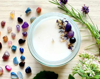 Amber & lavender candle