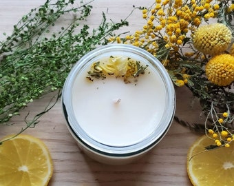 Lemon, sage & sea salt candle