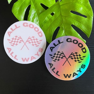 Daniel Ricciardo All Good All Ways F1 Racing Flag Sticker