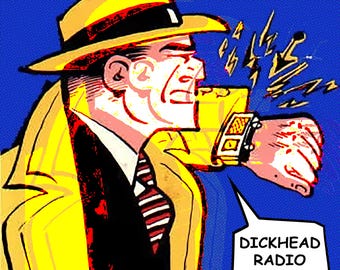 DICK TRACY on PLEXIGLAS printed and framed