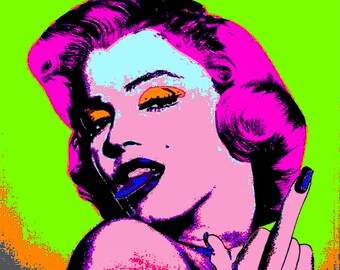 MARILYN GREEN on PLEXIGLAS printed and framed