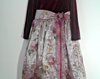 Vestido de fiesta para niñas, vestido de terciopelo, vestido vintage, vestido de damita de honor, vestido de gasa, vestido de cumpleaños para niñas
