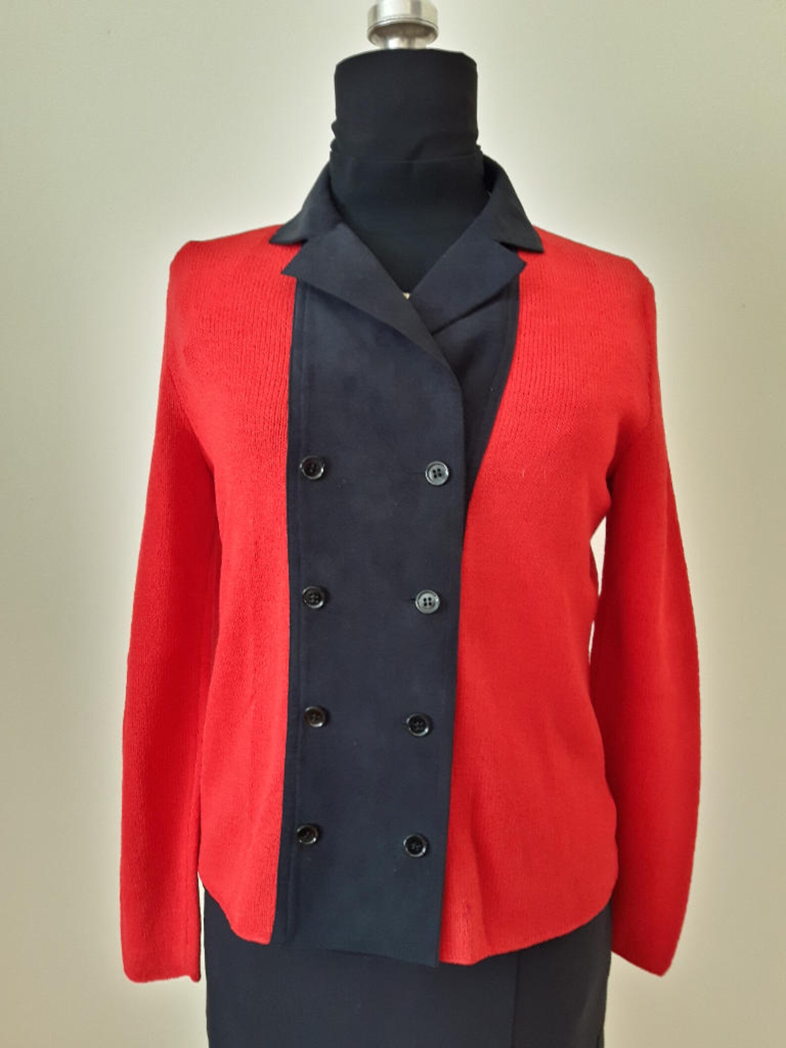 Sweaters for Women Red and Black Sweater Vintage Sweater - Etsy Canada