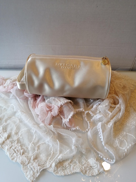 BVLGARI Gold Toiletry Bag, Italian Made Travel Pouch - Etsy