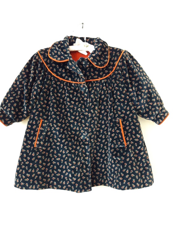 Girls velvet coat