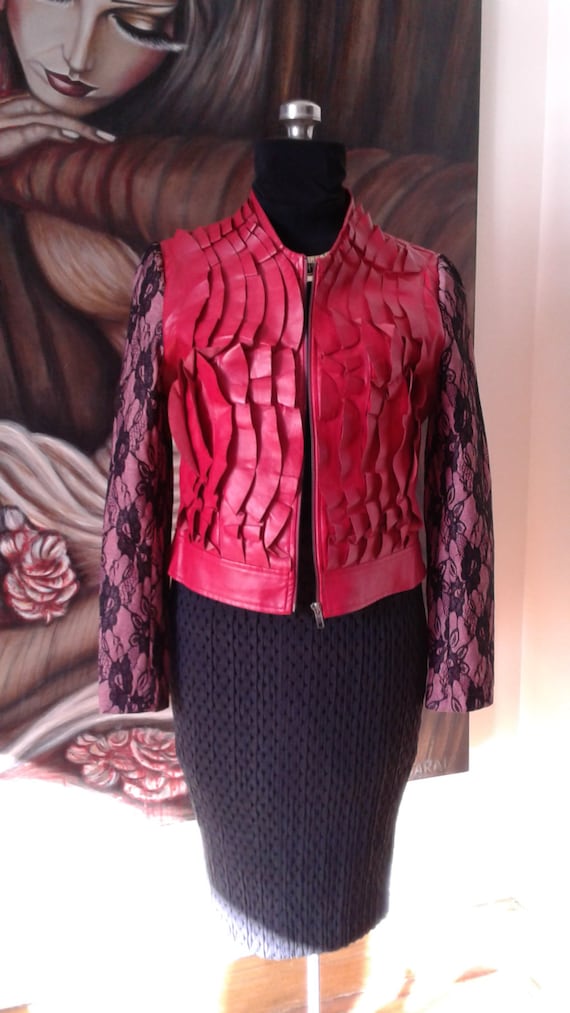 Leather Jacket, Faux Leather, Jackets and Coats, V