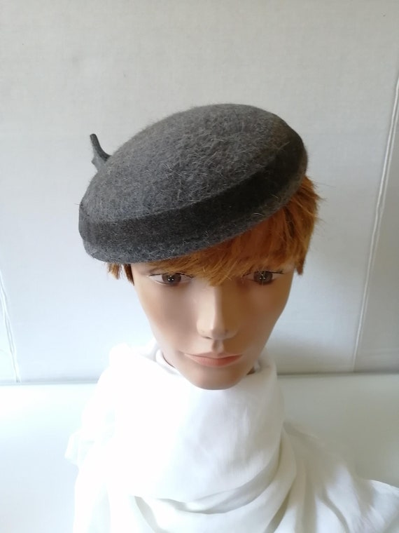 Elegant 1950s VTG Hat Vintage 1950s J.F.Y. NY Ivory Lace Beaded Bridal Hat w  main image 3