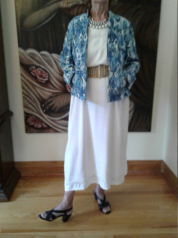 Women's White Summer Dress, White Dress, Embroide