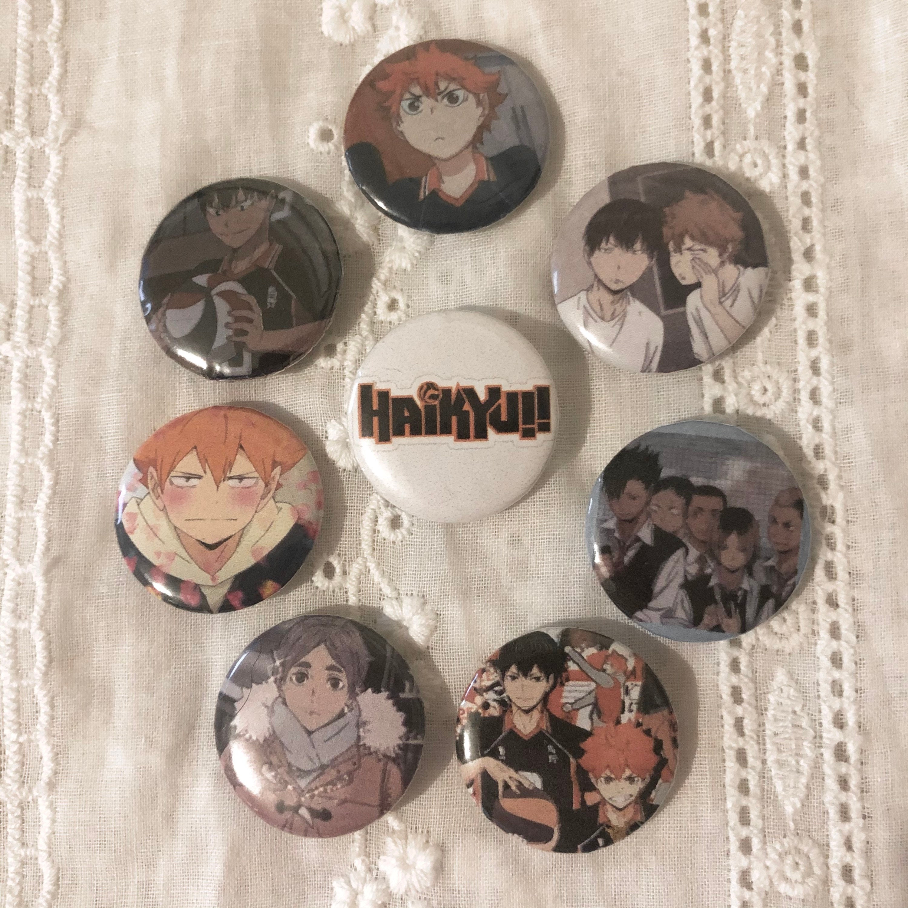 8 Haikyuu Pins One Inch Etsy