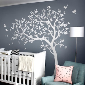 White Birch Tree Wall Decals Birch Trees Wall Decal Removable Etsy