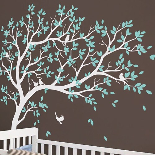 Nursery Wall Decals White Birch Tree Wall Decal Reusable Etsy