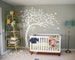 White Tree Wall Decals Nursery Large Wall Decal Kids Room Wall Art Decor Wall mural sticker 032R 