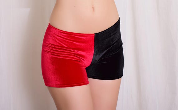 black velvet hot pants