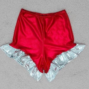 Metallic Ruffle High Waist Shorts - Custom Colors