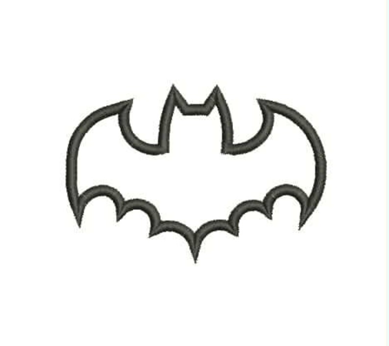 Batman Applique Machine Embroidery Designs Appliqué Design Etsy