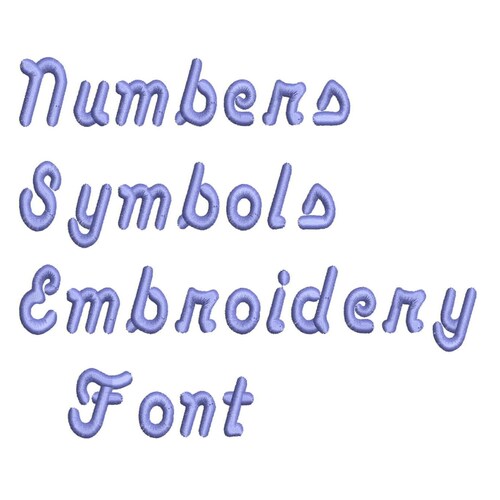 Machine Embroidery Font Designs Letters Numbers Symbols Etsy
