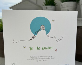 Tarjeta De Cumpleaños Para Hombre - Diseño De Jardinería, 160x160 Mm, Ecológica, Con Sobre