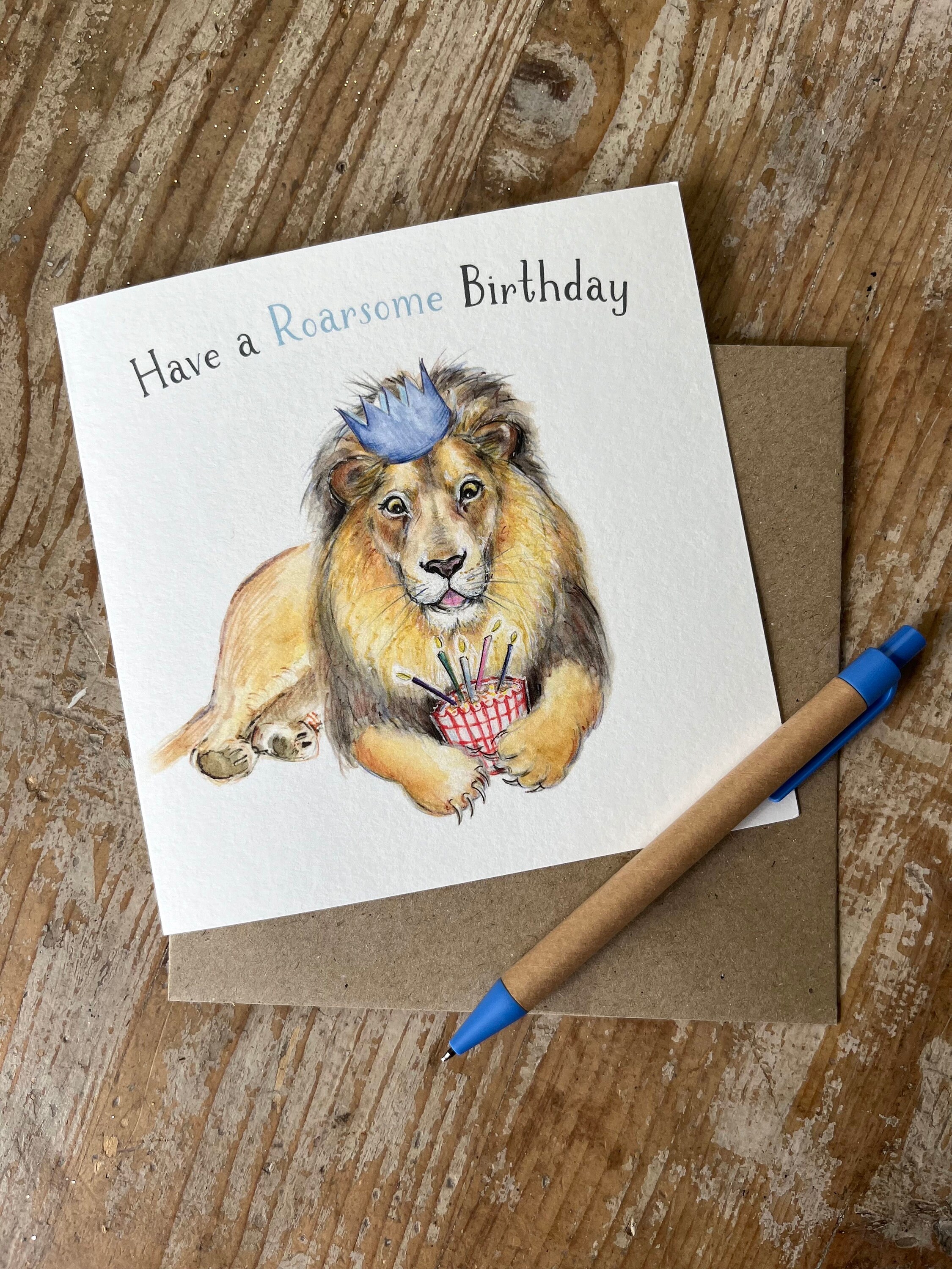 Clintons Geburtstagskarte Für Onkel – 'Roar Some' Design, 11x15 Cm, Inkl. Umschlag, Englischsprachig