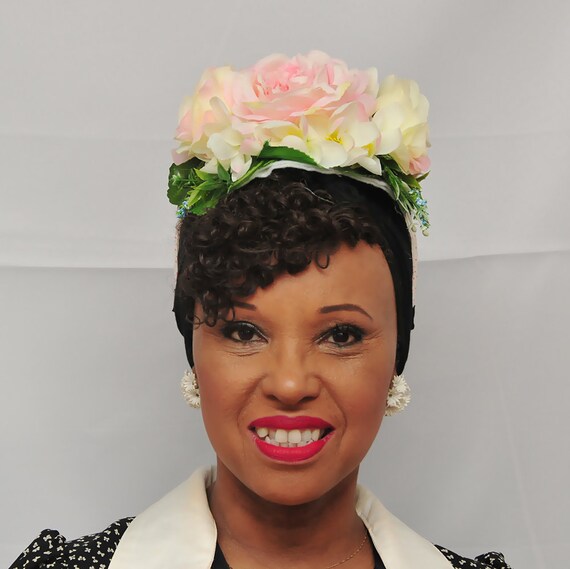 BRIDAL HEADPIECE – Carmen Miranda Style – Unique Headdress  display picture 3
