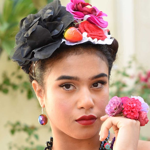 ELEGANT HEAD PIECE – Carmen Miranda Style – Unique Headdress  display picture 2