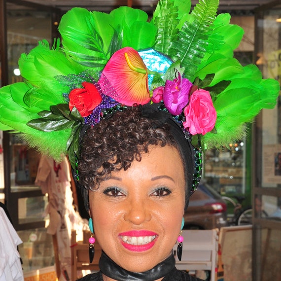 green emerald velvet dress Sunflower Yellow Gold Floral Headpiece Crown Hat Headband Head Dress f –  Freebird Revolution main image 0