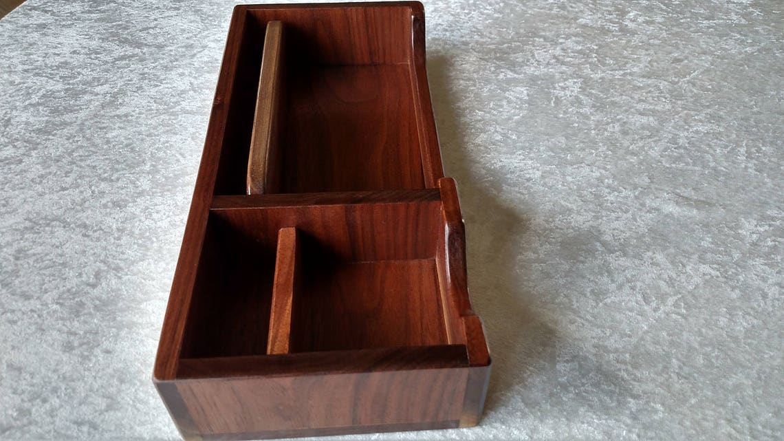 Desk Organizer Desk Tray Mens Valet Nightstand Tray Phone Etsy