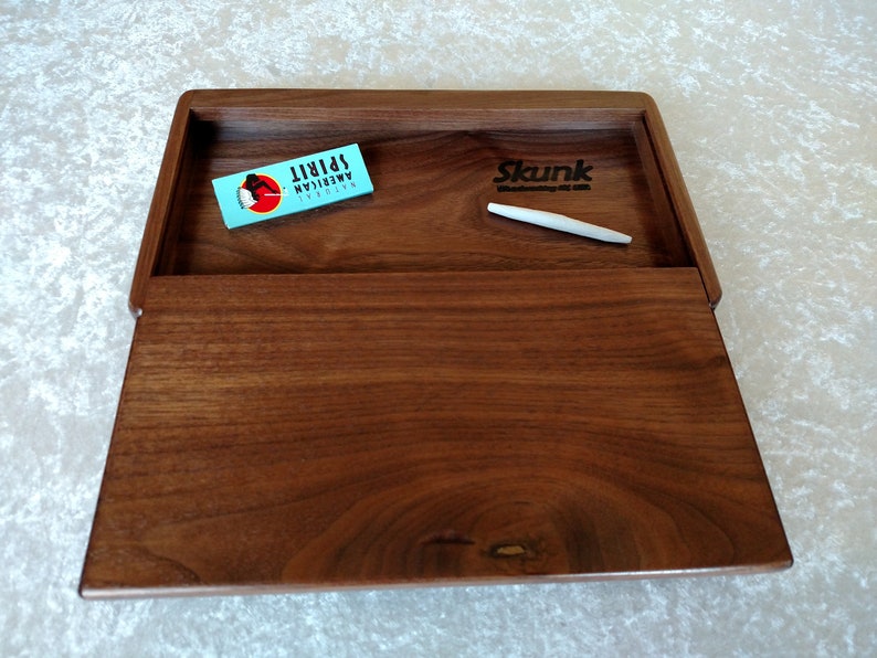 Rolling tray stash box rolling tray with lid desk tray Etsy