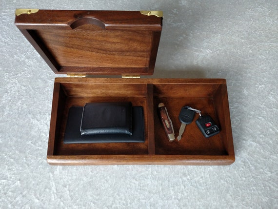 Desk Organizer Tray Mens Valet Box Nightstand Desk Organizer Tray Mens Valet Box