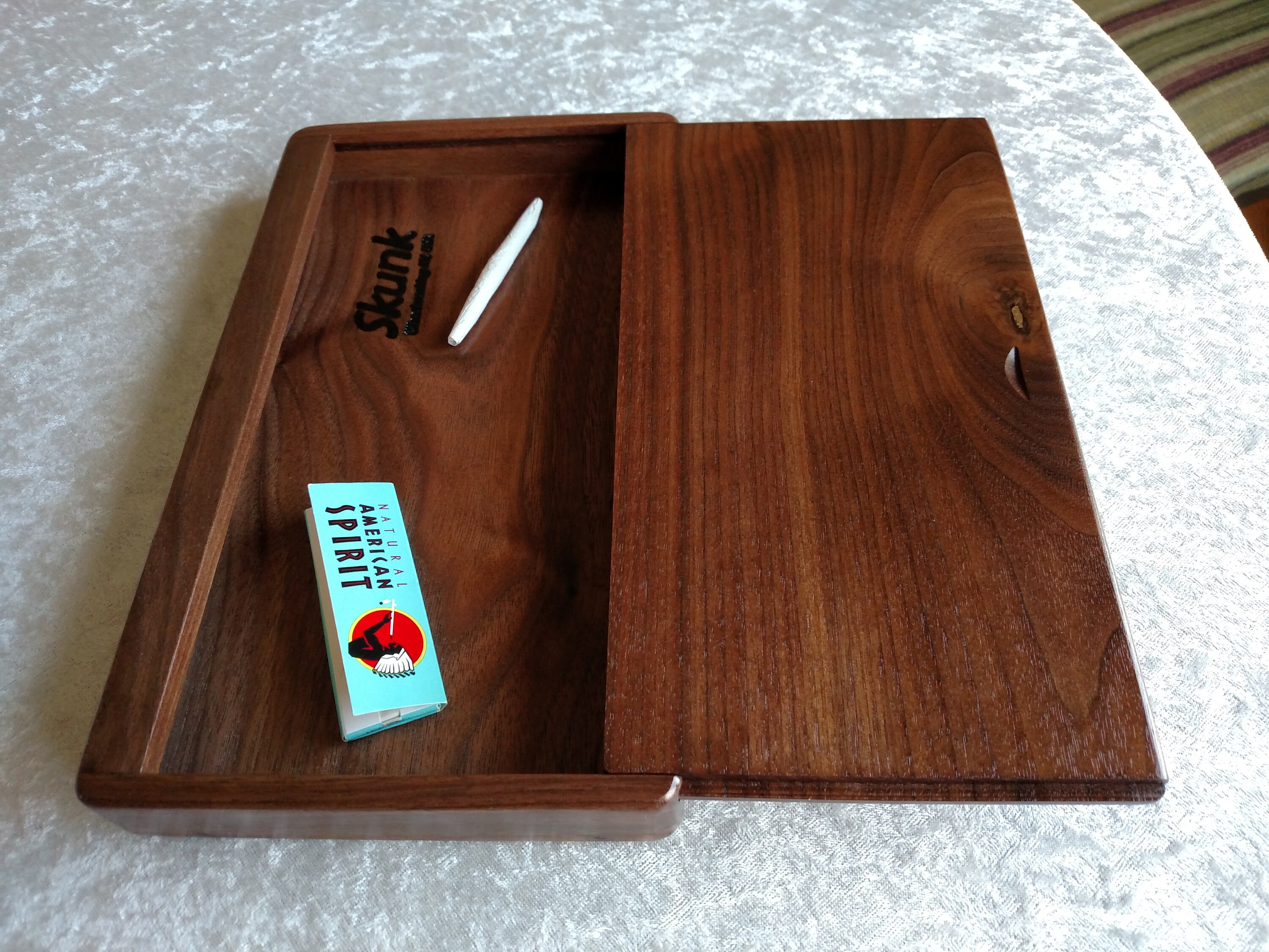 Rolling tray stash box rolling tray with lid desk tray Etsy