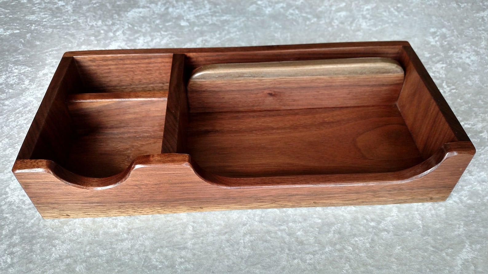 Desk Organizer, Desk Tray, Mens Valet, Nightstand Tray, Phone Tray, Business Card Holder, Pencil
