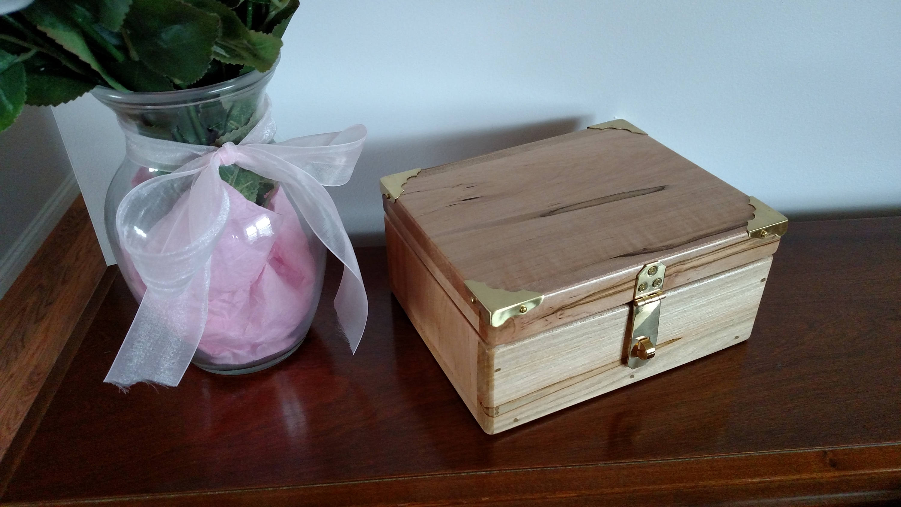 Wood Box With Lid Wedding Keepsake Box Secret Stash Box Etsy