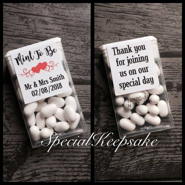 Argent Paillettes Effet personnalisé TIC TAC Mariage faveurs Argent Paillettes Effet personnalisé TIC TAC Mariage faveurs