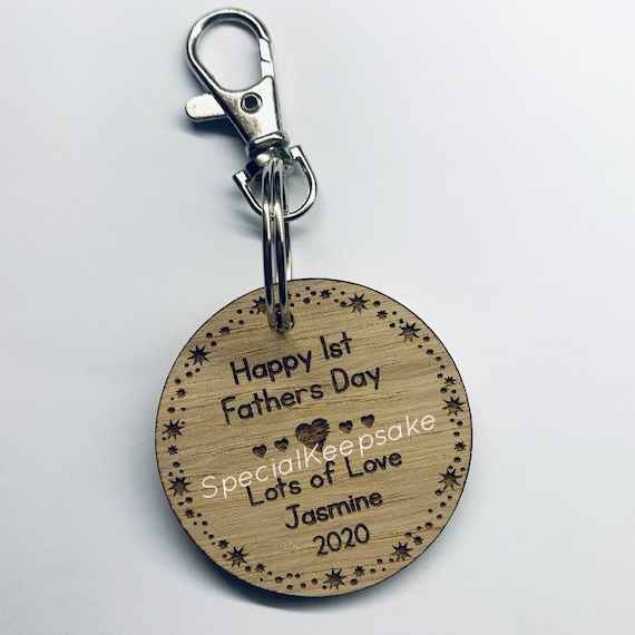 first father's day keyring