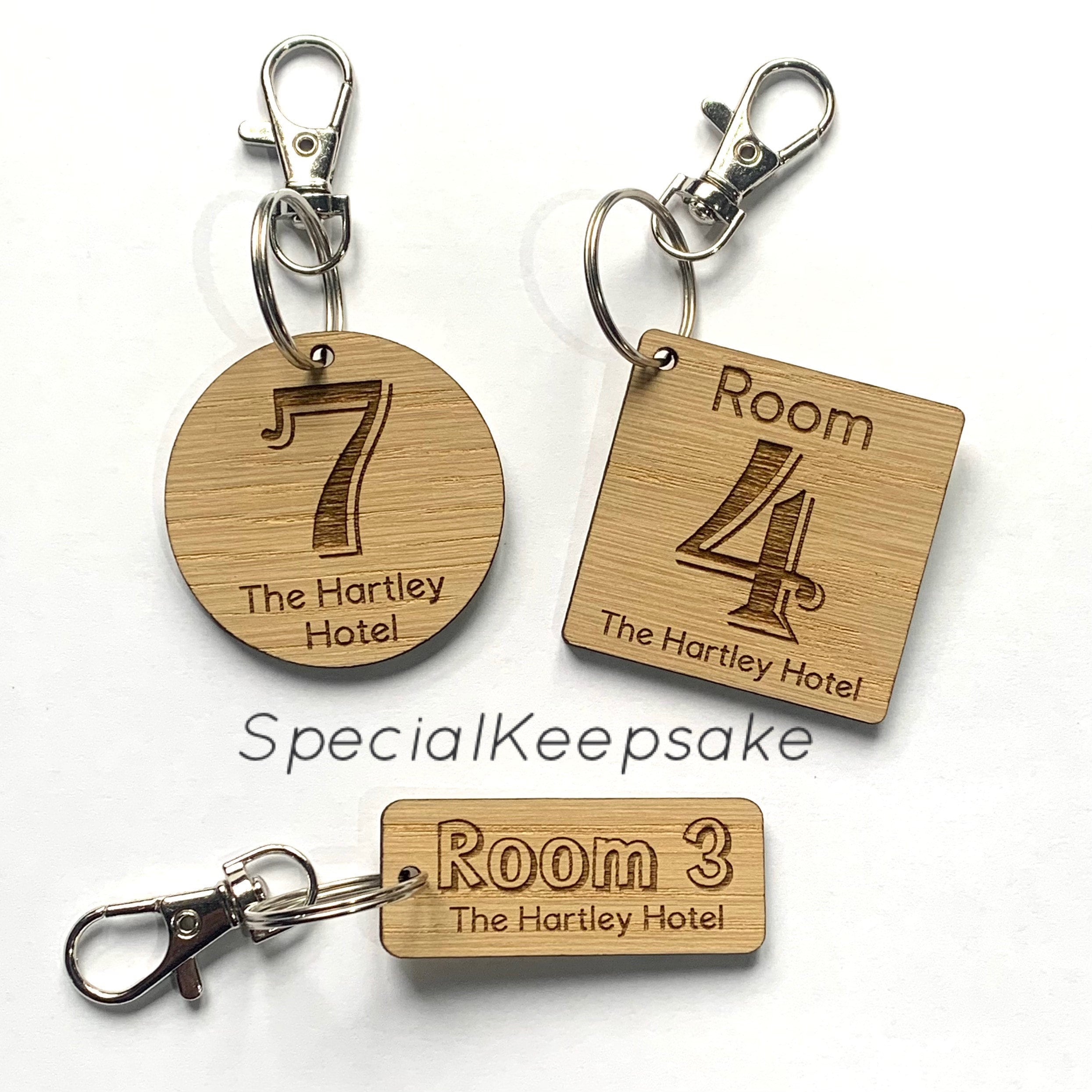 Wholesale Custom Motel Keychains Vintage Key Tags Printed - Your Logo –  MakeKeychain