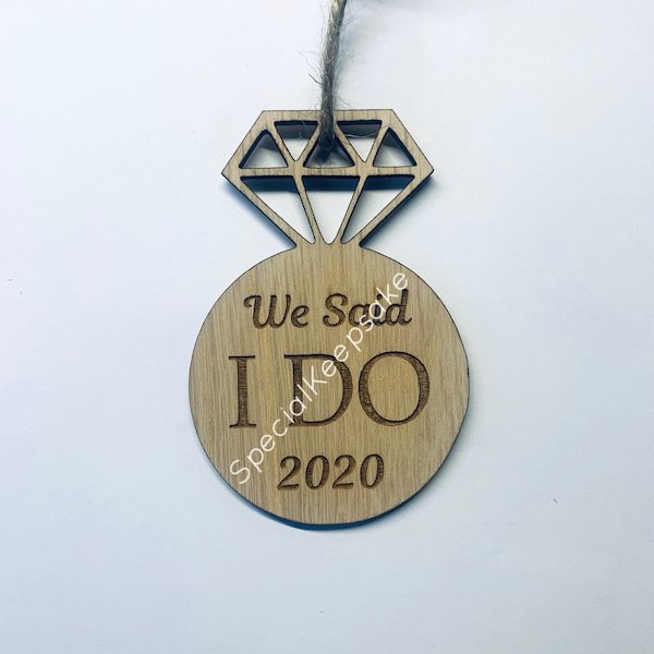 We Said I Do Ornament Etsy