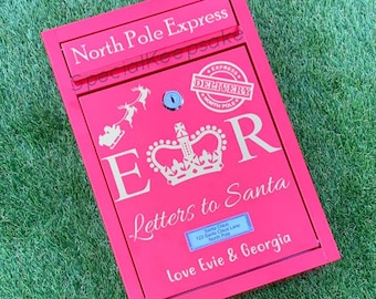 Personalised Letters to Santa Claus Father Christmas Post Mail Box Novelty Gift For Kids Children Magical North Pole Express Wish List Note