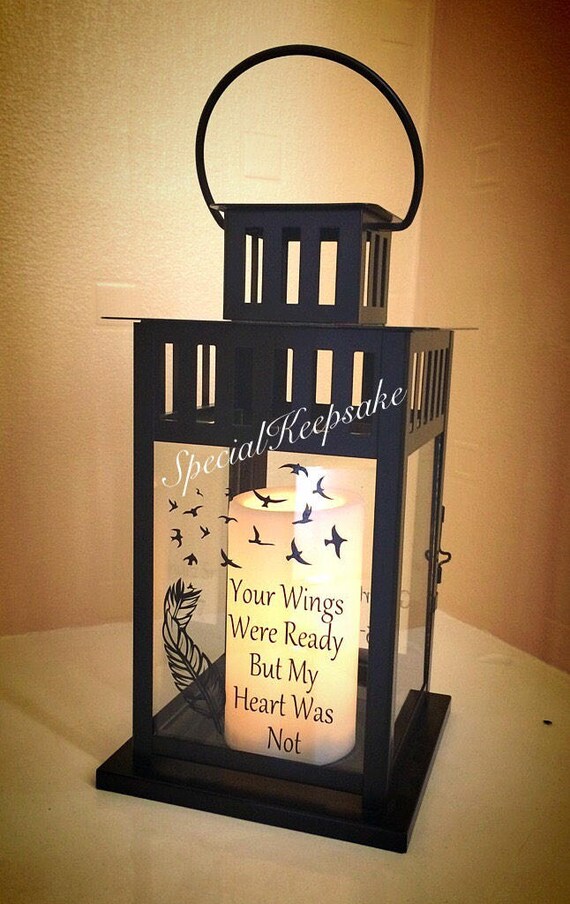 Personalised candle lantern deals