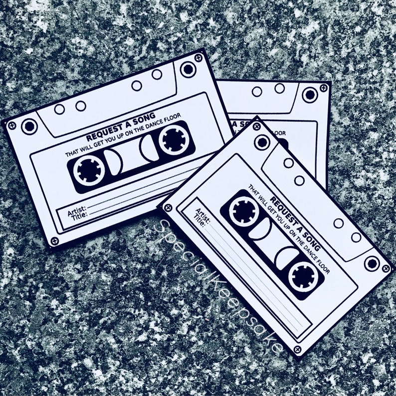 Wedding Song Dance Music Request Cards Games Entertainment Mr Etsy